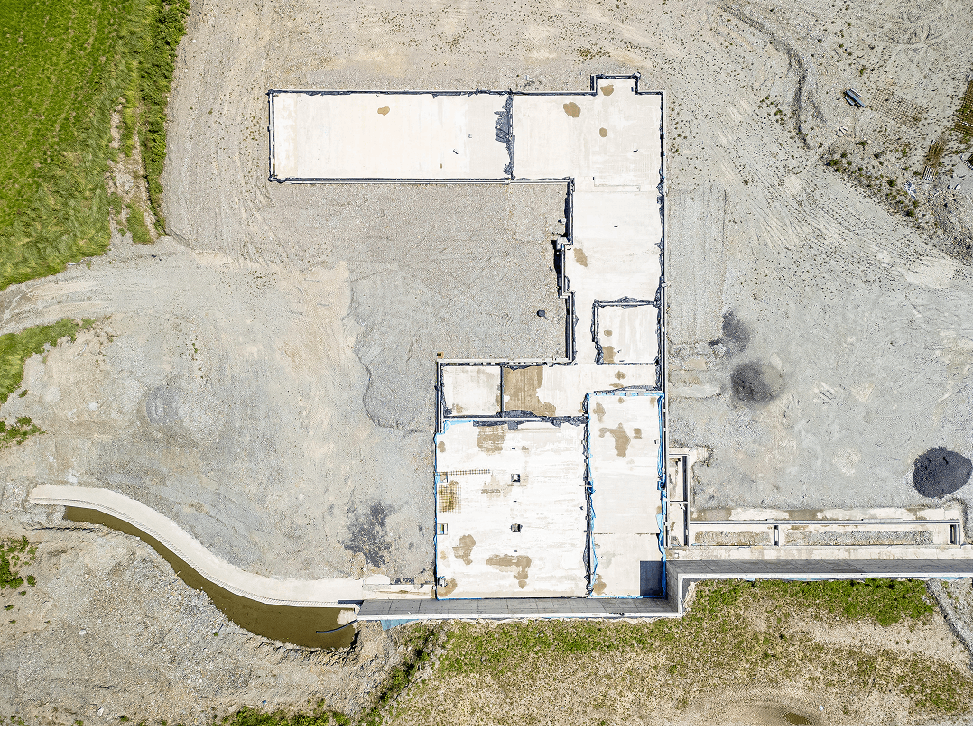 Construction site progress